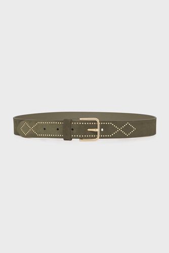 Ceinture en cuir velours - HAILEY - Gerard Darel - Modalova