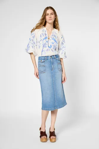 Jupe droite en jean - EMMA - Jeans - Gerard Darel - Modalova