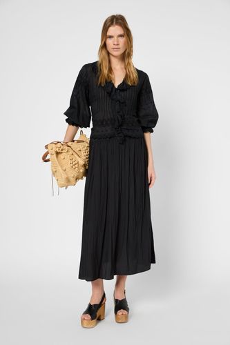 Jupe satinée plissée - VANINA - Gerard Darel - Modalova