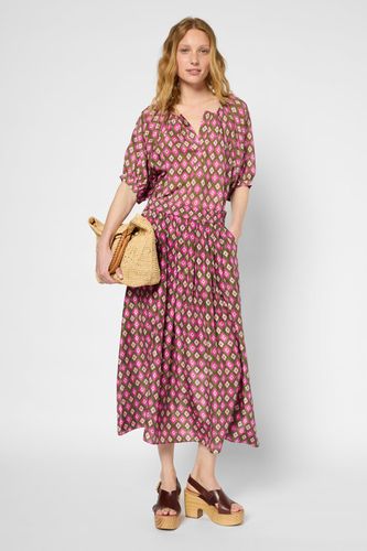 Jupe imprimée en soie - VICKIE - Gerard Darel - Modalova