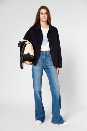 Manteau court en laine fine - BAPTISTE - Gerard Darel - Modalova