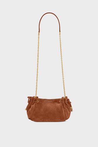 Sac bandoulière en cuir velours - LE MINI 24 - Gerard Darel - Modalova