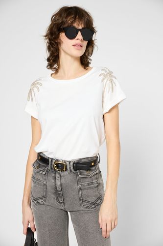 T-shirt à palmiers en strass - GISELE - Gerard Darel - Modalova