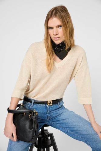 Pull V ample en lin - JOSIANE - Gerard Darel - Modalova