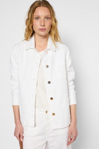 Veste droite en denim à boutons dorés - RUBIA - Gerard Darel - Modalova