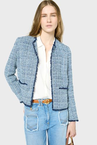 Veste en tweed - ROMELINE - Indigo - GD - Modalova