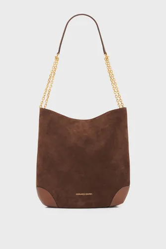 Sac hobo en cuir velours - LE CHARLOTTE - Gerard Darel - Modalova
