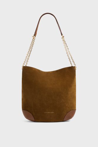 Sac hobo en cuir velours - LE CHARLOTTE - Gerard Darel - Modalova