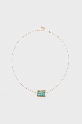 Collier en mini chaine et amazonite - JULIET - GD - Modalova