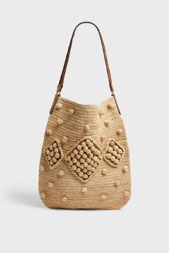 Sac Hobo en raphia - JOSIE - GD - Modalova