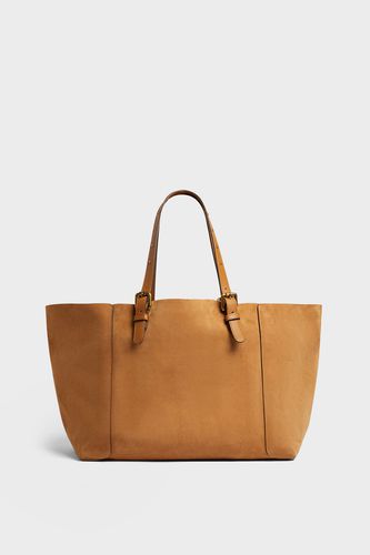 Cabas en cuir velours intérieur métallisé - SIMPLE BAG - GD - Modalova