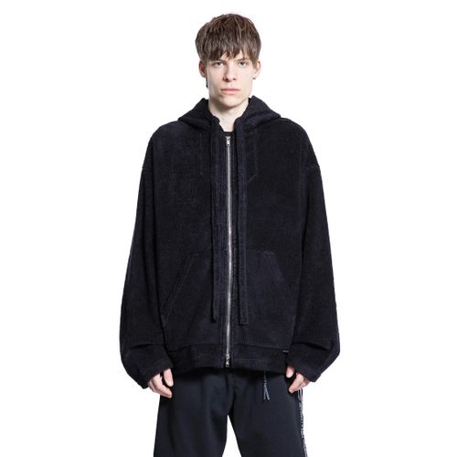 Cotton Terry Fleece Logo Zip-Up Hoodie - MASTERMIND WORLD - Modalova
