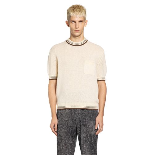 PRADA MAN BEIGE KNITWEAR - PRADA - Modalova