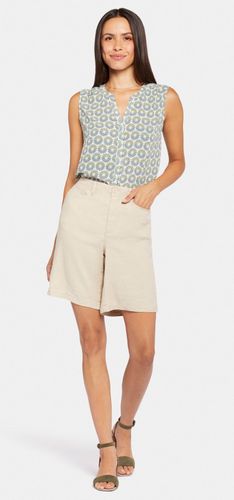 Pocket Bermuda Short Lin Extensible Beige | - Nydj - Modalova