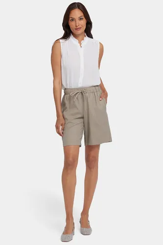 Shorts Bermuda Aérés en Lin Extensible | - Nydj - Modalova