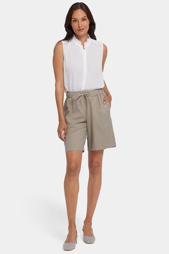 Shorts Bermuda Aérés en Lin Extensible | - Nydj - Modalova
