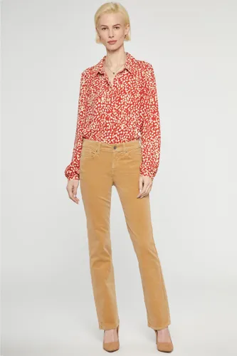 Marilyn Straight Pantalon Velours Côtelé Jaune | - Nydj - Modalova