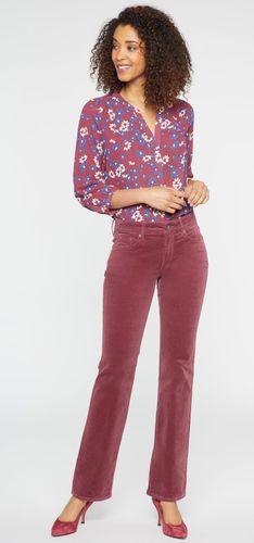 Marilyn Straight Pantalon Velours Côtelé Rouge | - Nydj - Modalova