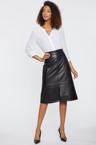 A-Line Skirt Sculpt-Her™ Faux Cuir Noir | - Nydj - Modalova