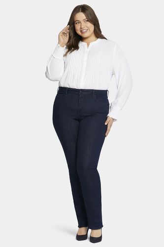 Marilyn Straight Jeans Plus Premium Denim Bleu Foncé (Plus) | - Nydj - Modalova