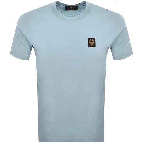 Belstaff Men's Logo T-shirt Blue S - Belstaff - Modalova