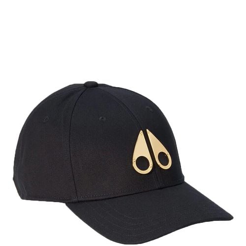 Mens Gold Logo Icon Cap Black - ONE SIZE - Moose Knuckles - Modalova