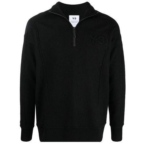 Y-3 Mens Half Zip Top Black S - Y-3 - Modalova