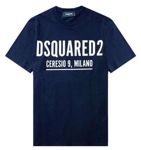 Men's Logo Print Short Sleeve T-shirt L - Dsquared2 - Modalova