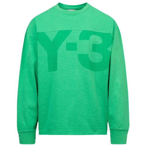 Y-3 Mens Logo Sweater Green L - Y-3 - Modalova