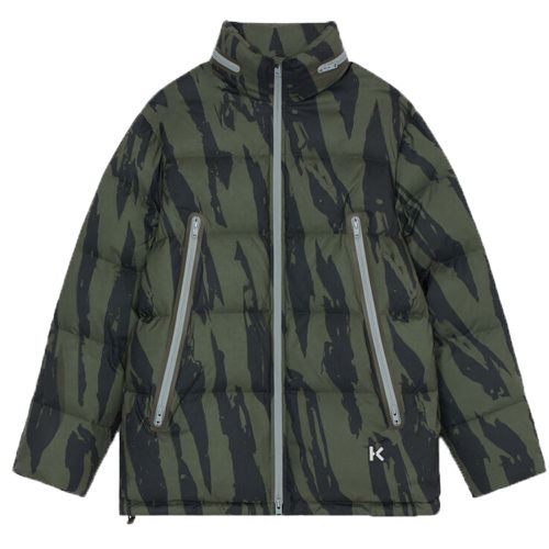 Mens Pleat Camo Puffer Jacket L - Kenzo - Modalova