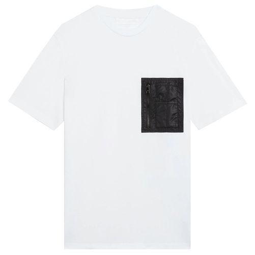 Men's Minimalist Jersey Nylon Pocket T-Shirt - S - Neil Barrett - Modalova