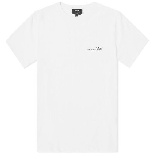 Mens Item Logo T-shirt M - A.p.c - Modalova