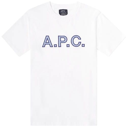 A.P.C Men's Logo T-shirt White L - A.p.c - Modalova