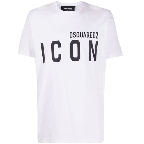 Men's Classic Icon Print Crew Neck T-shirt L - Dsquared2 - Modalova