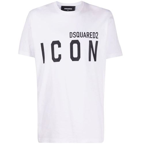 Men's Classic Icon Print Crew Neck T-shirt S - Dsquared2 - Modalova