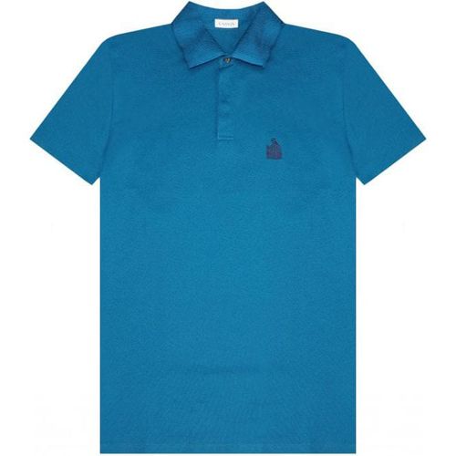 Men's Contrast Polo-shirt S - Lanvin - Modalova