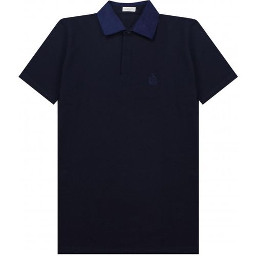 Men's Contrast Polo-shirt - XL - Lanvin - Modalova
