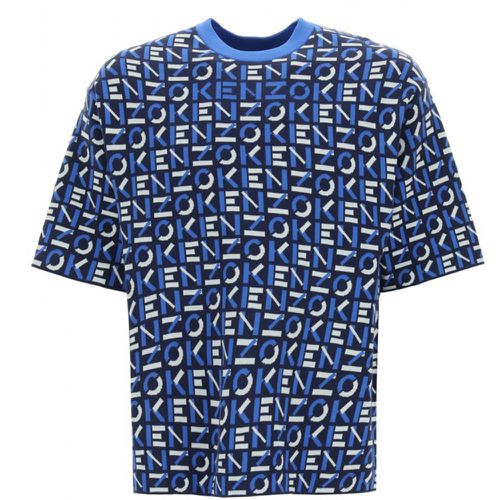 Kenzo Mens Monogram Print Oversized T-shirt M - Maison Threads - Modalova