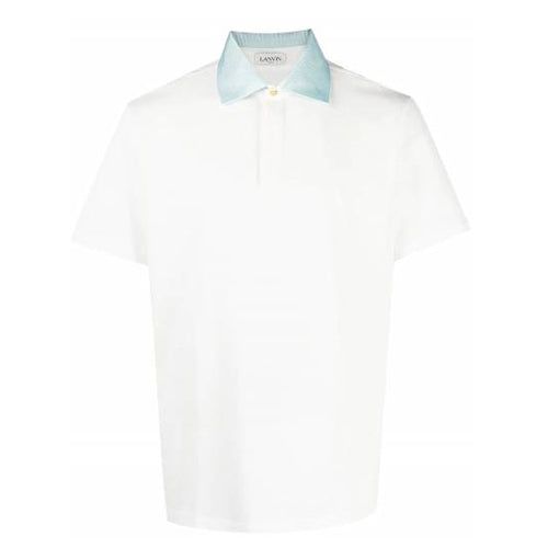 Mens Contrast Logo Polo S - Lanvin - Modalova