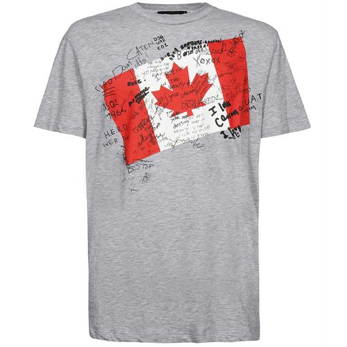 Men's Canadian Graphic Print T-shirt L - Dsquared2 - Modalova