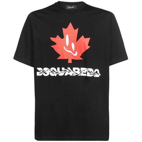 Men's Smiling Leaf Logo T-shirt S - Dsquared2 - Modalova