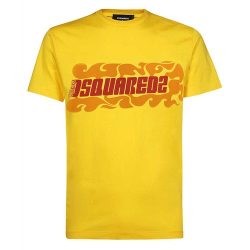 Men's Waves Logo T-shirt Small - Dsquared2 - Modalova