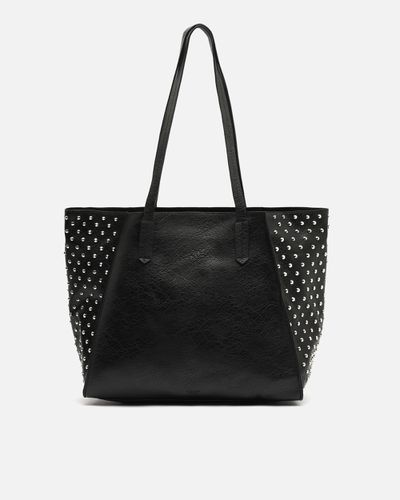 Yaka grand sac shopper avec détails métalliques - Misako - Modalova