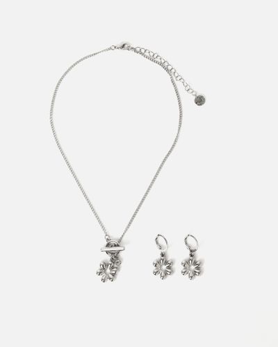 Aishita collier de fleurs et boucles d'oreilles - Misako - Modalova