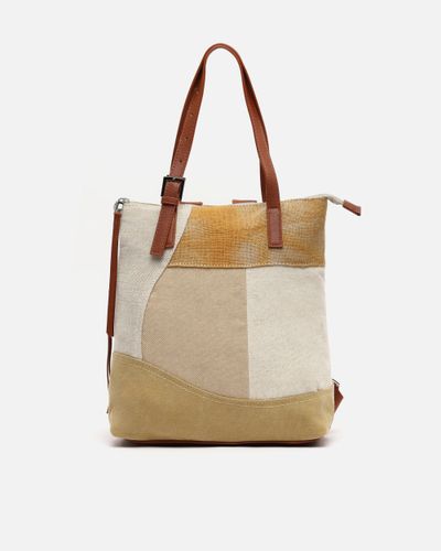 Narcisa sac à dos antivol imprimé patchwork - Misako - Modalova