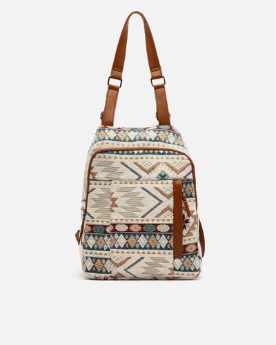 Tiani sac à dos antivol imprimé jacquard - Misako - Modalova