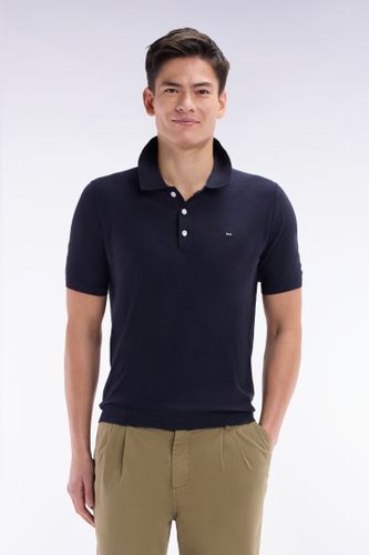 Pull Sans Manches À Col Polo Marine Coupe Droite - Eden Park - Modalova