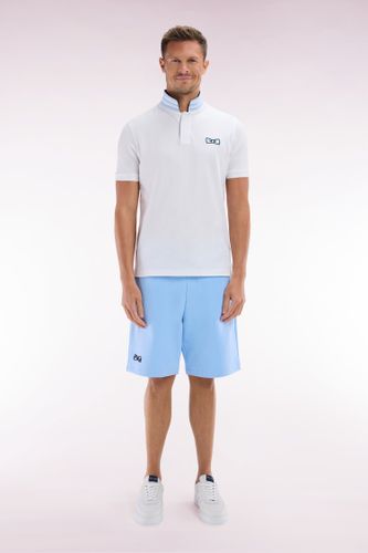 Short En Molleton Coton Ciel Nœud Papillon Cerclé Coupe Décontractée - Eden Park - Modalova