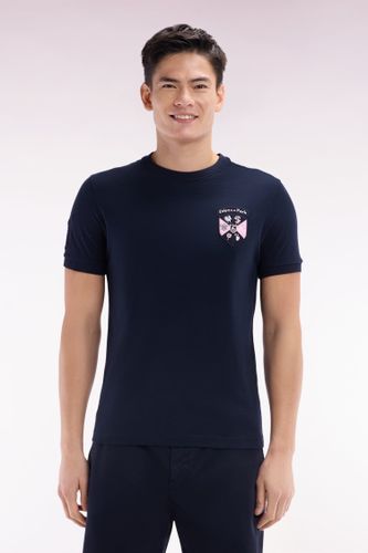 T-shirt En Coton Marine Écusson 6 Nations Coupe Droite - Eden Park - Modalova