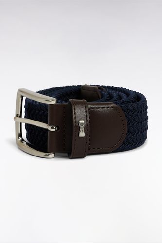 Ceinture Élastique En Caoutchouc Uni Marine - Eden Park - Modalova
